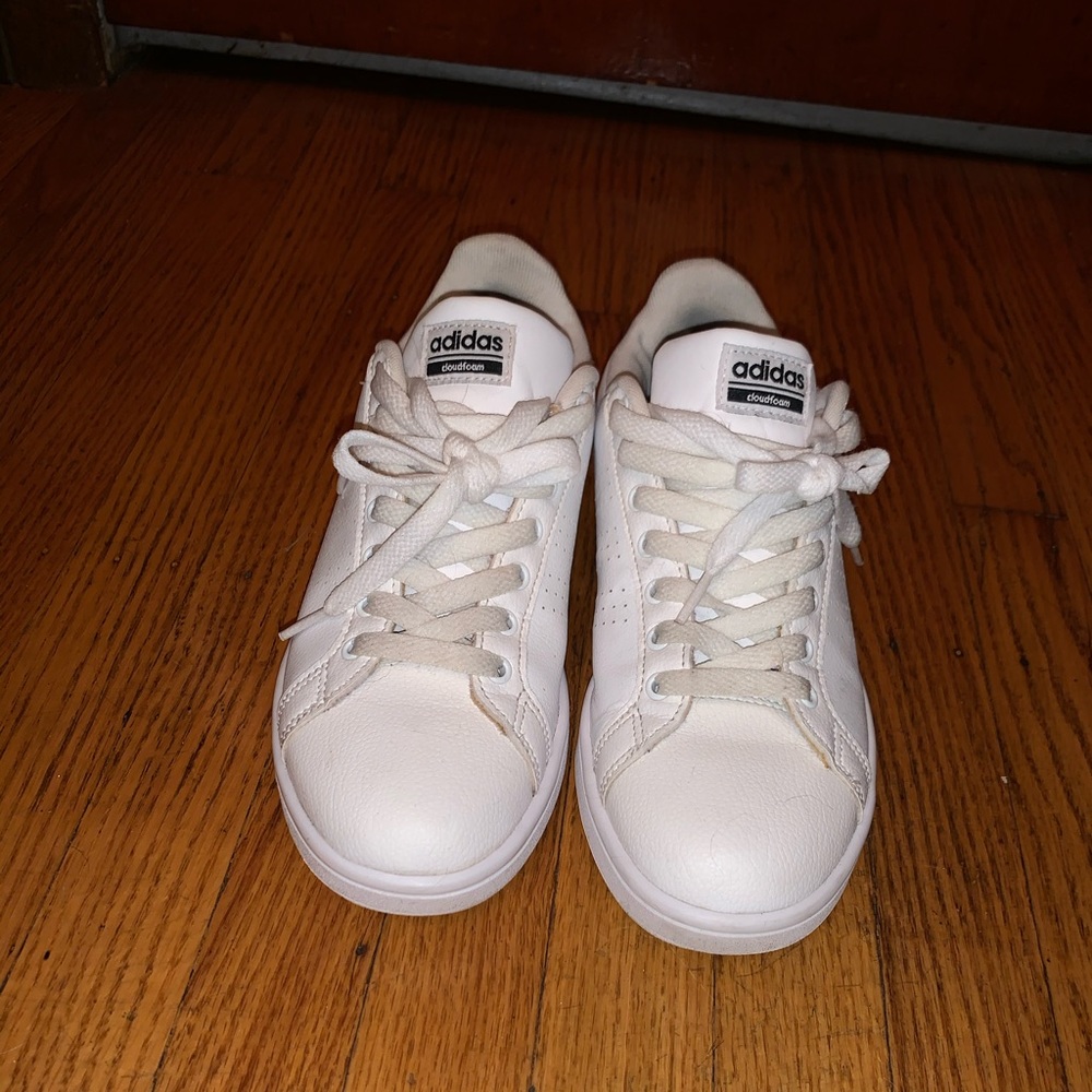 Adidas white cloud foam sneakers